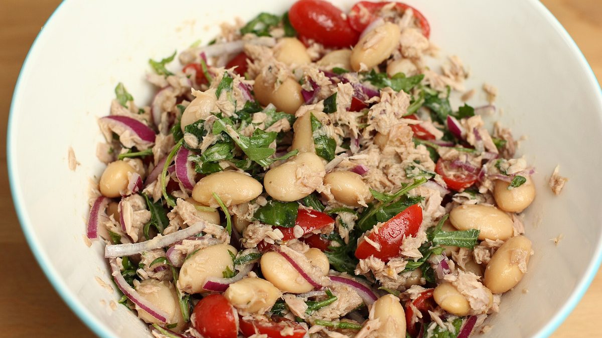 Bonensalade met tonijn