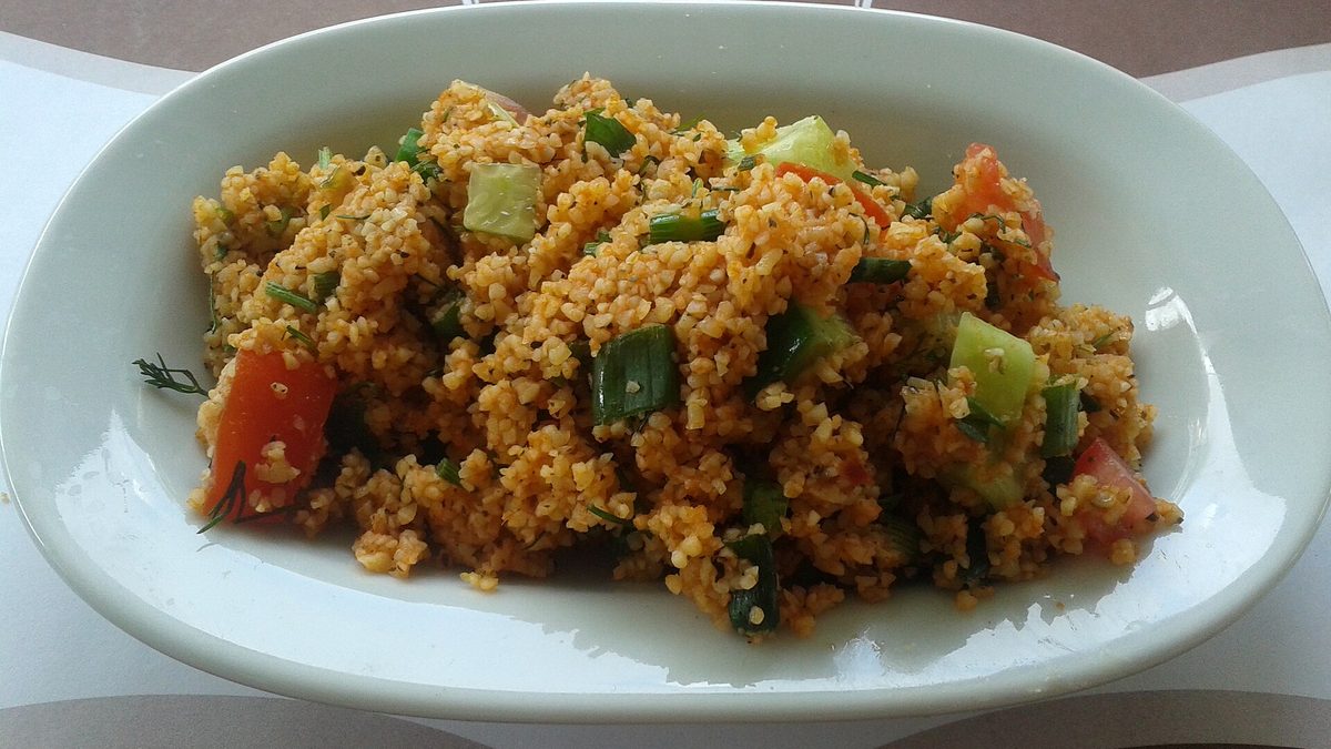 Turkse bulgursalade (kısır)