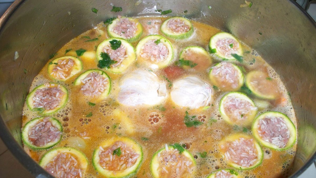 Gevulde courgette met gehakt