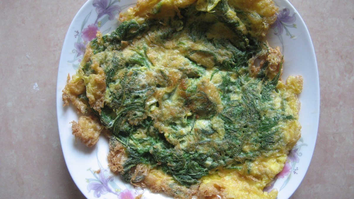 Groente-omelet met volkorenbrood