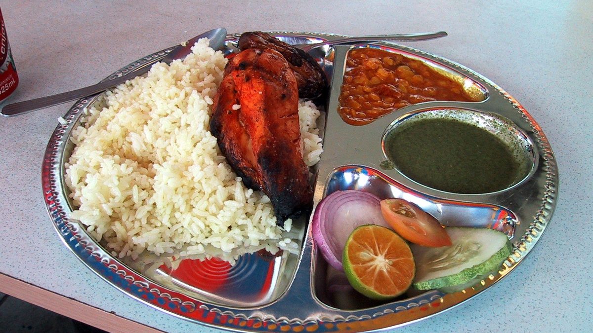 Indiase kip tandoori met rijst