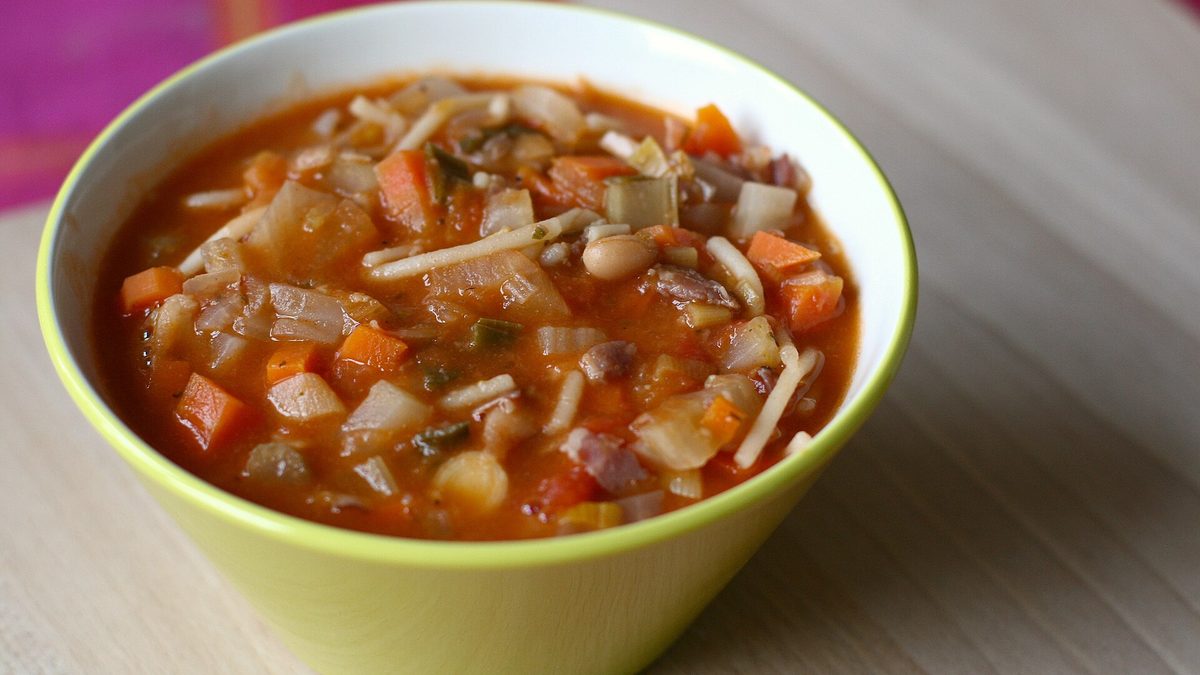 Minestronesoep met gehakt