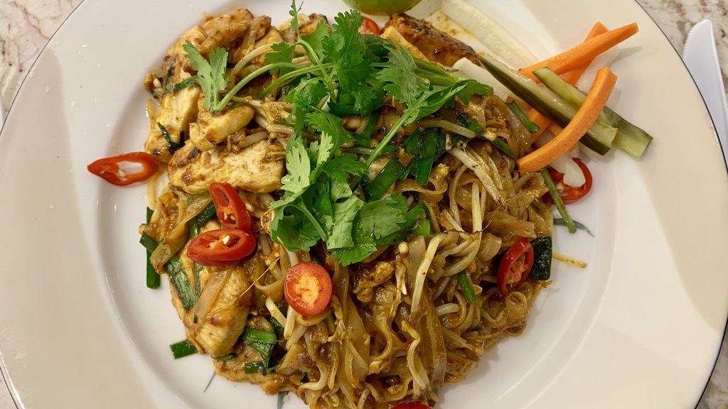 Pad thai met kip